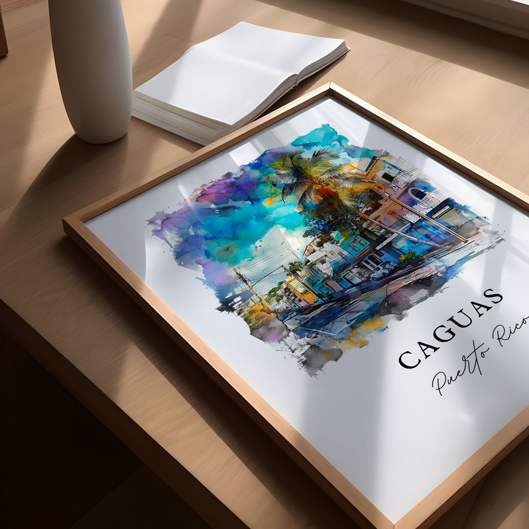 Caguas Wall Art - Puerto Rico Print