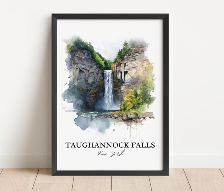 Taughannock Falls Wall Art, Ulysses NY Print, Finger Lakes Artwork, Taughannock Falls Gift, Travel Print, Travel Poster, Housewarming Gift