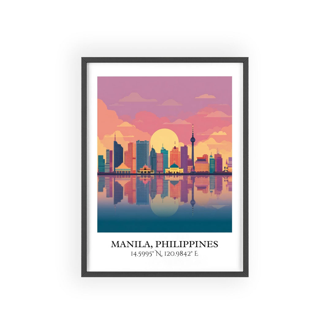 Manila Philippines Art, Manila Retro Travel Art, Manila Home Decor, Manila Gift, Philippines Travel Art, Travel Prints, Housewarming Gift