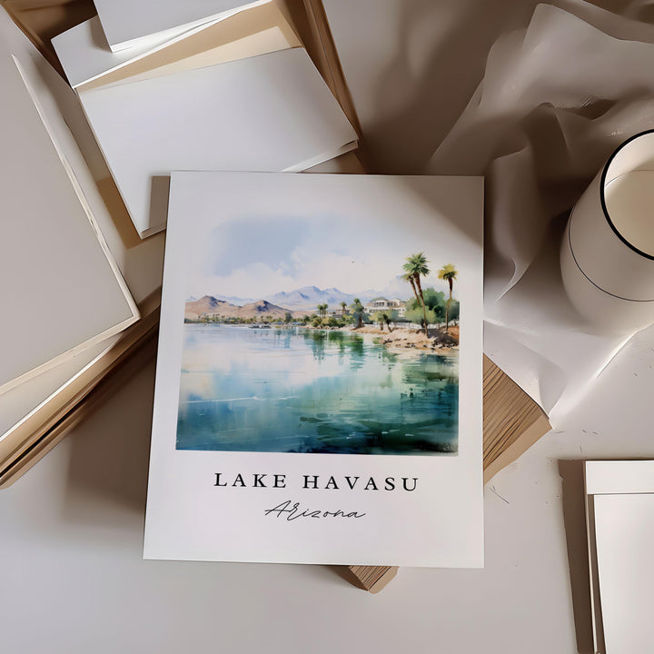 Lake Havasu AZ wall art - Arizona, Lake Havasu poster, Lake Havasu Wedding gift, Birthday present, Custom Text, Personalized Gift