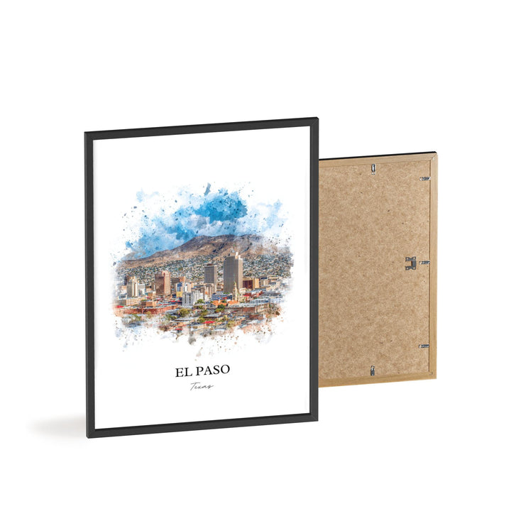 El Paso, Texas – Watercolor Art Print