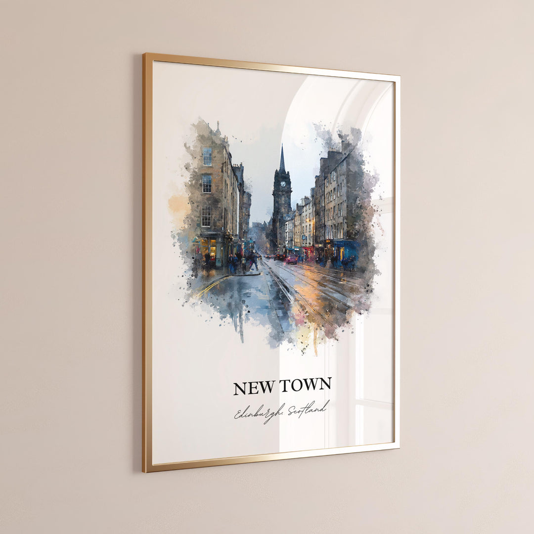 Edinburgh, Scotland – Watercolor Art Print
