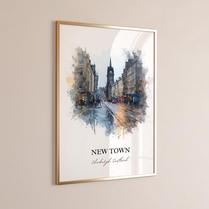 Edinburgh, Scotland – Watercolor Art Print