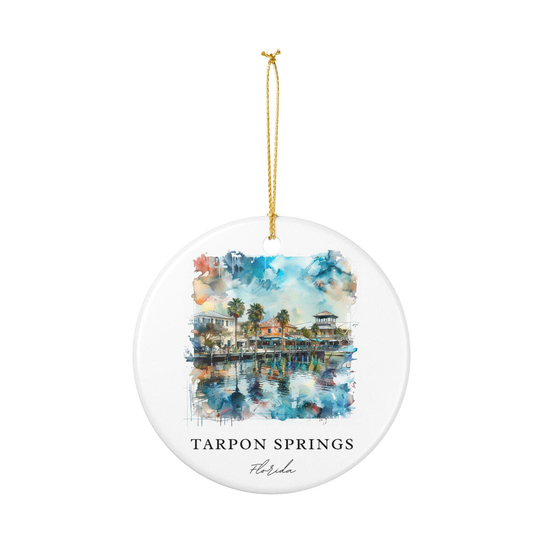 Tarpon Springs FL Ornament: Unique Tarpon Springs Souvenir, Tarpon Springs Xmas Decor, and Authentic Tarpon Springs Gift