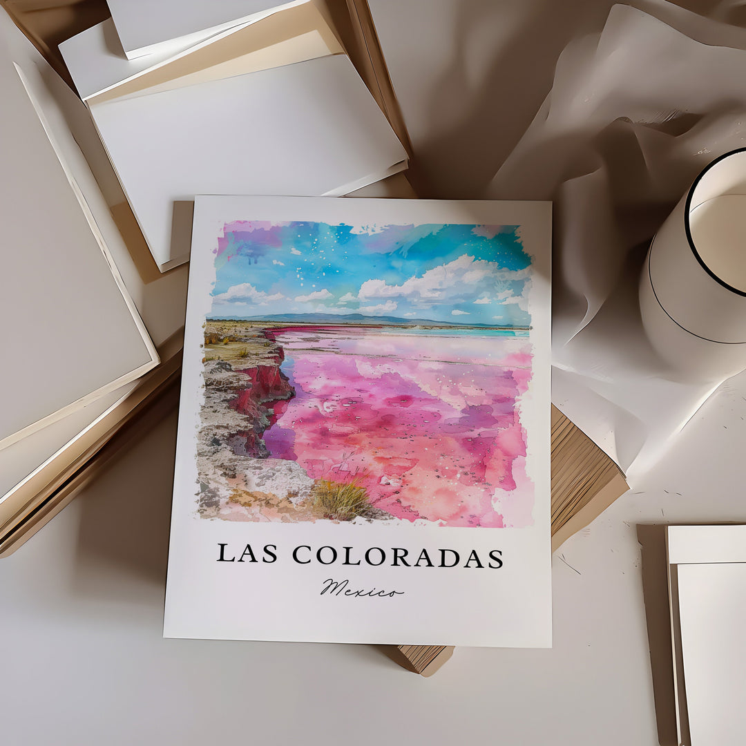 Las Coloradas, Mexico – Watercolor Art Print