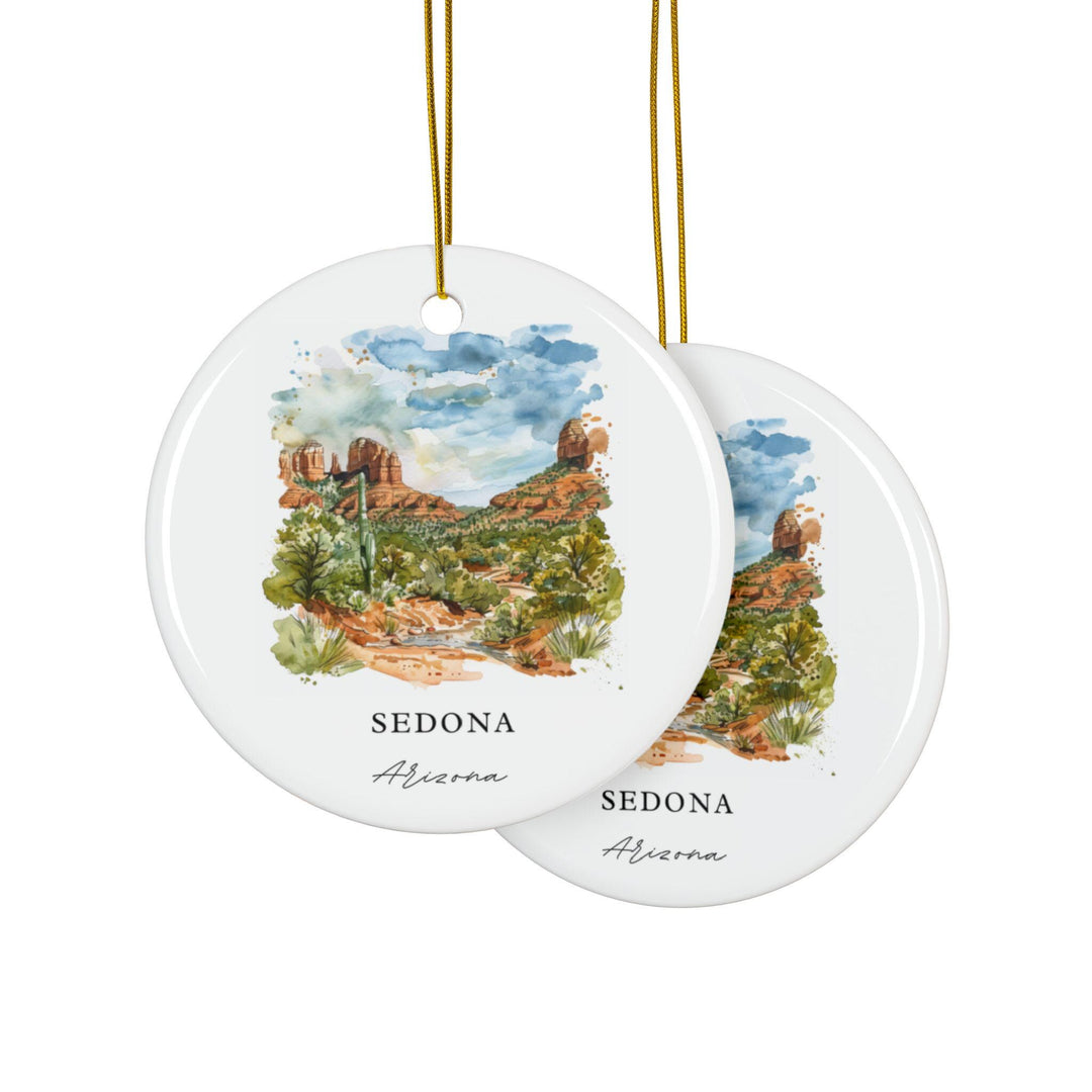 Sedona Arizona Ornament: Unique Sedona AZ Souvenir, Sedona Xmas Decor, and Authentic Sedona AZ Gift