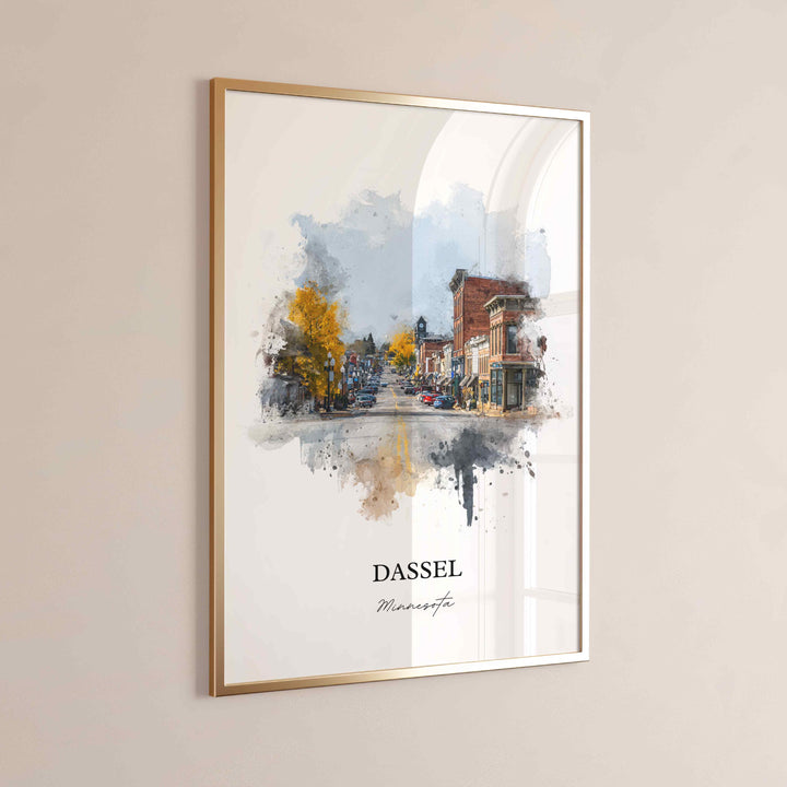 Dassel, Minnesota – Watercolor Art Print