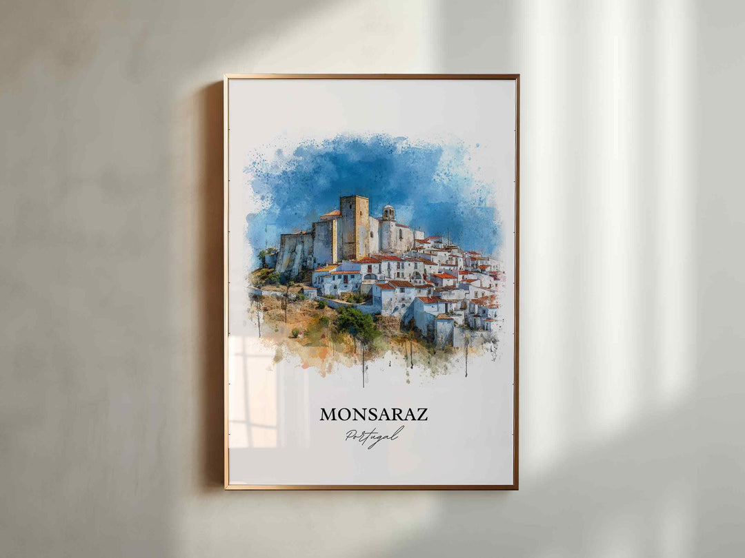 Monsaraz, Portugal – Watercolor Art Print