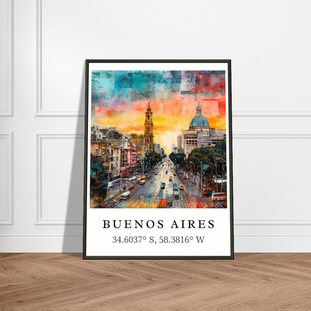 Buenos Aires Modern Wall Art - Argentina Print