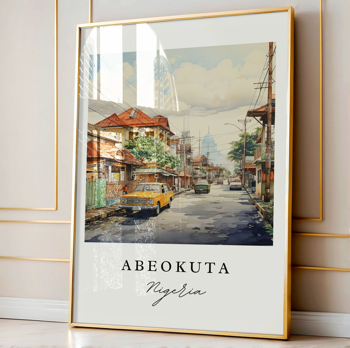 Abeotuka Wall Art - Nigeria Print