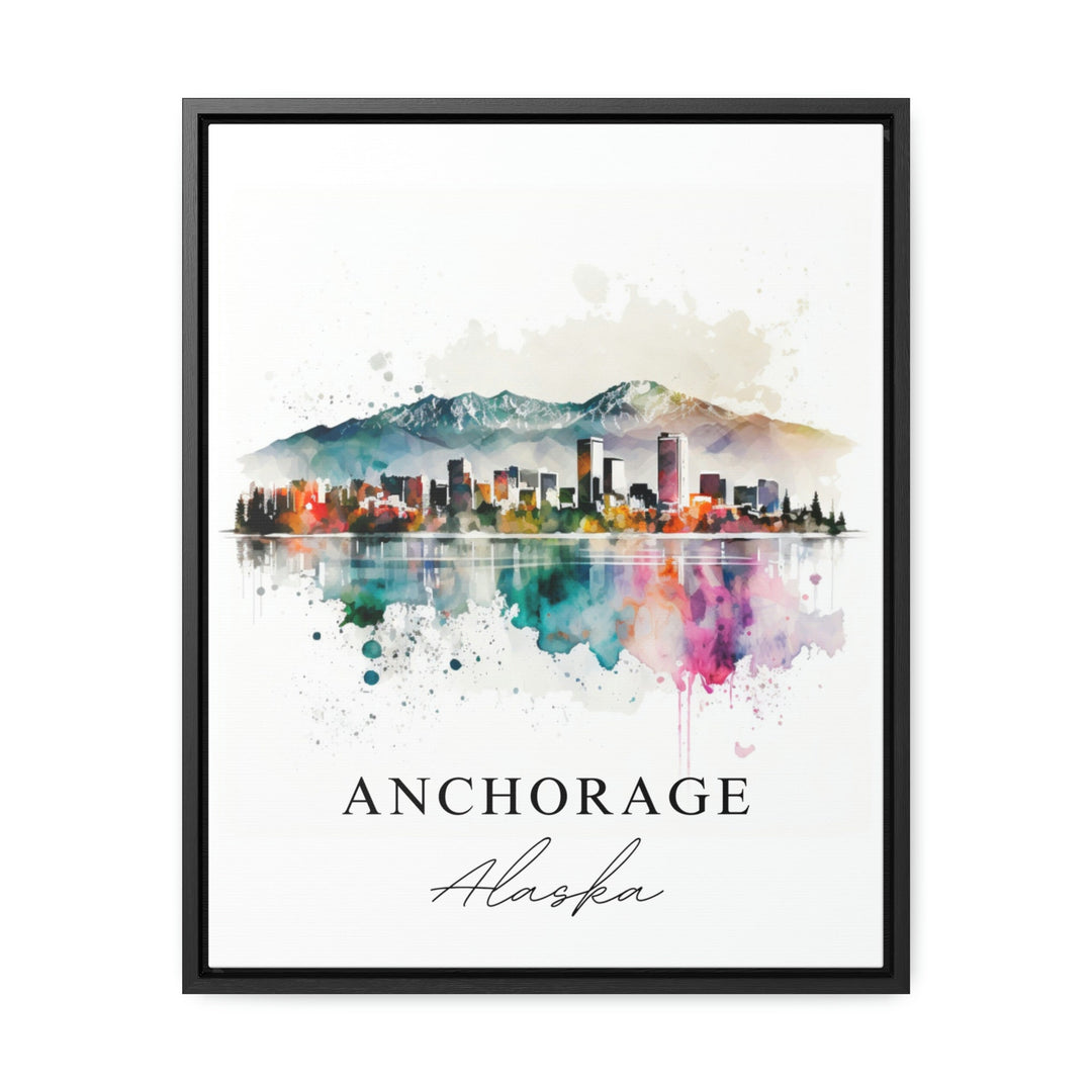 Anchorage AK wall art - Alaska, Anchorage poster, Anchorage Alaska Wedding gift, Birthday present, Custom Text, Personalised Gift