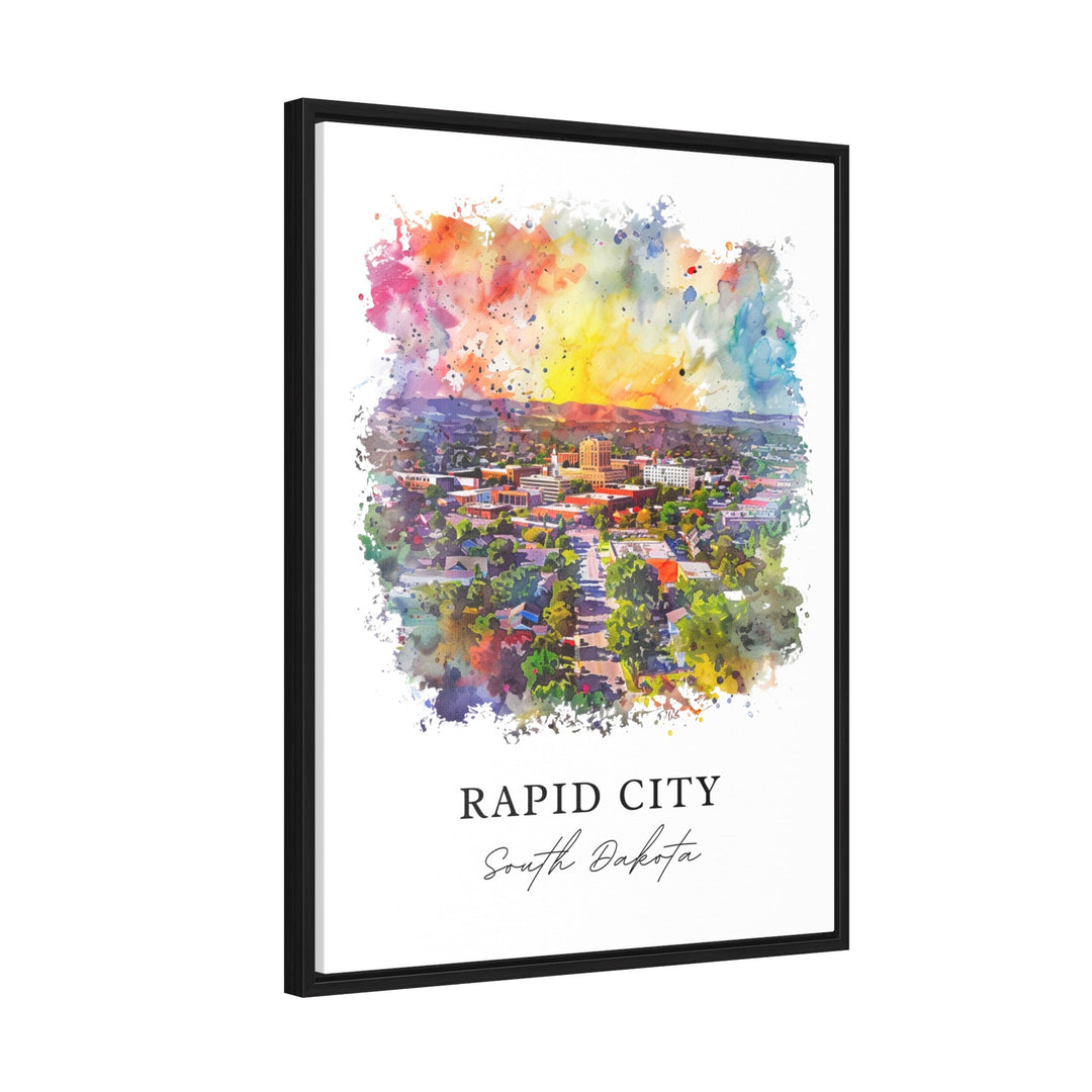 Rapid City SD Art, Rapid City Print, Rapid City Watercolor, Rapid City South Dakota Gift,