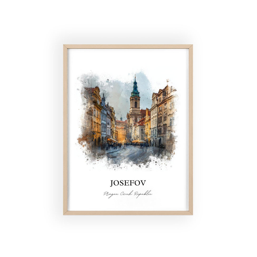 Josefov, Prague Czech Republic – Watercolor Art Print