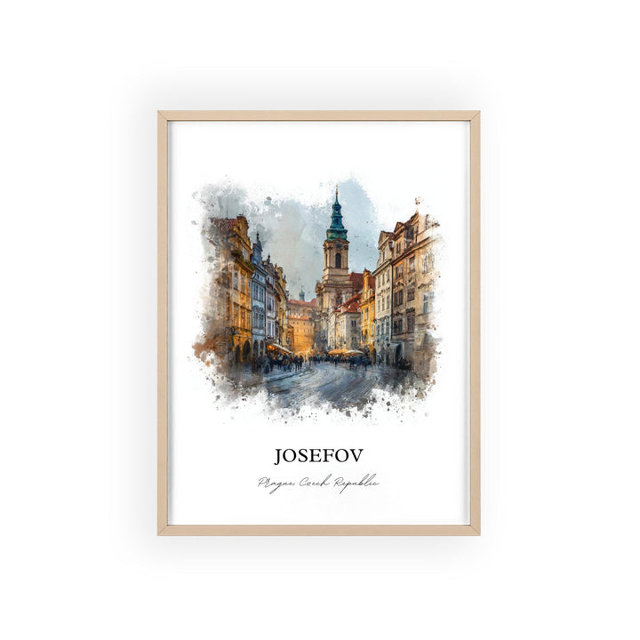 Josefov, Prague Czech Republic – Watercolor Art Print