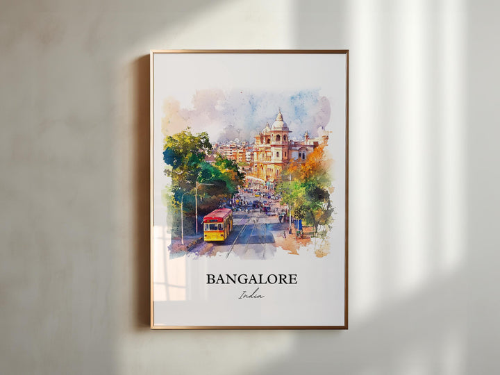 Bangalore, India – Watercolor Art Print