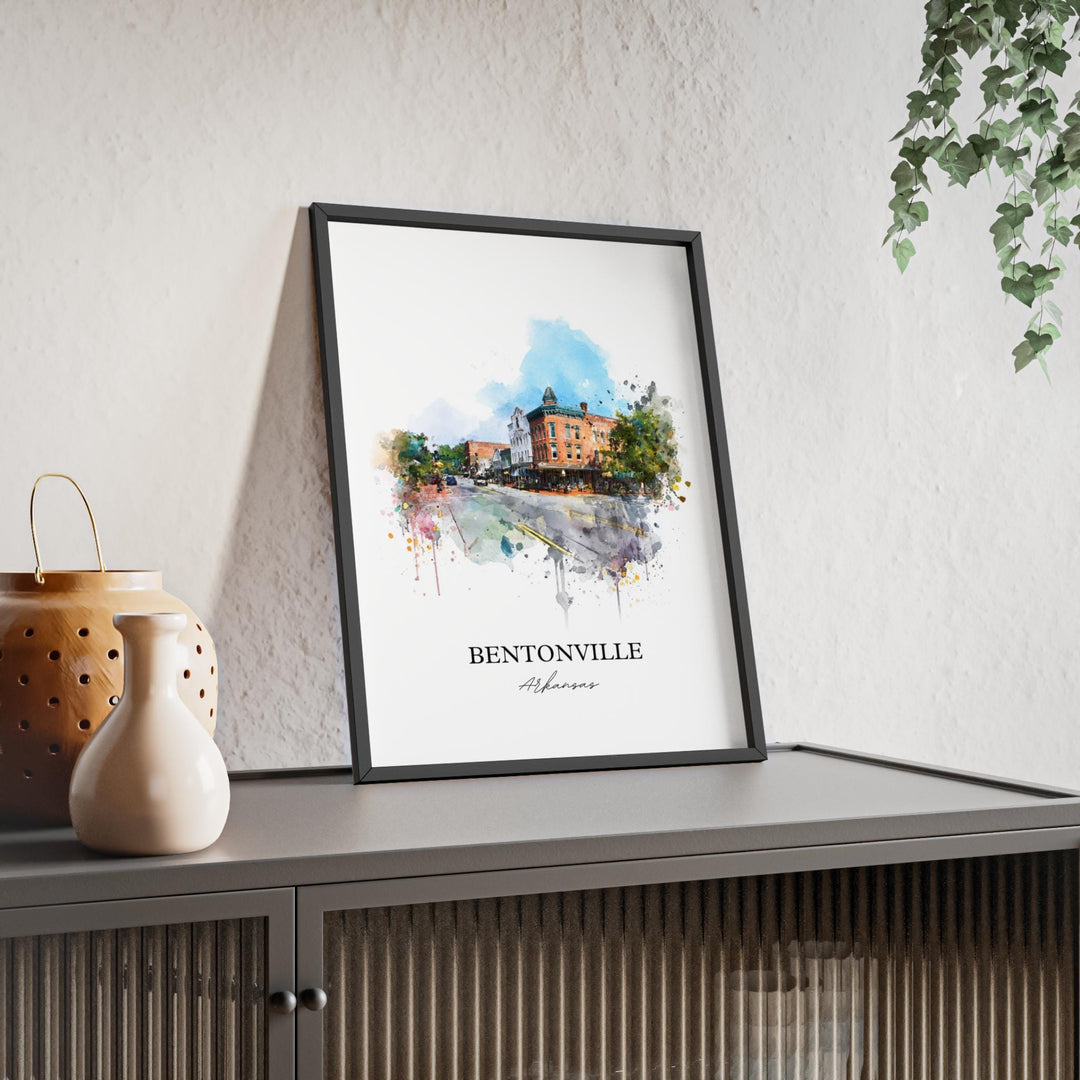 Bentonville, Arkansas – Watercolor Art Print
