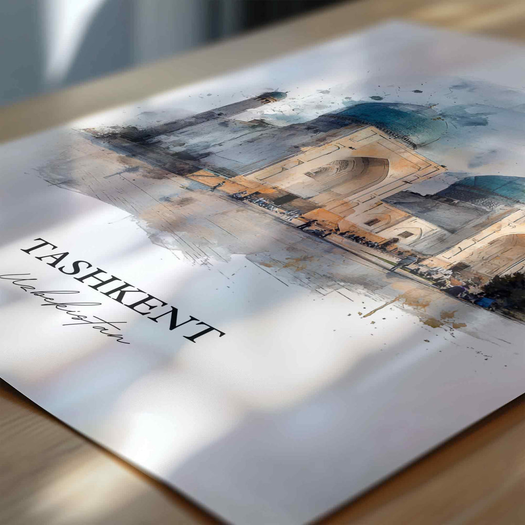 Tashkent, Uzbekistan – Watercolor Art Print