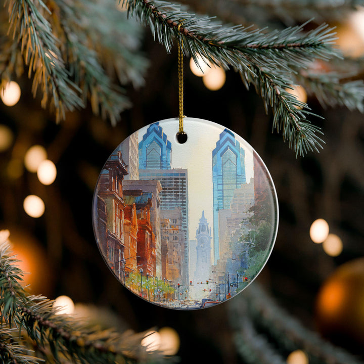 Philadelphia Ornament: Unique Philly Souvenir, Philly Xmas Decor, and Authentic Philly Gift