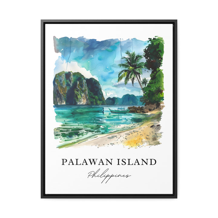 Palawan Island Wall Art, Palawan Philippines Print, Palawan Watercolor, Palawan Island Gift,