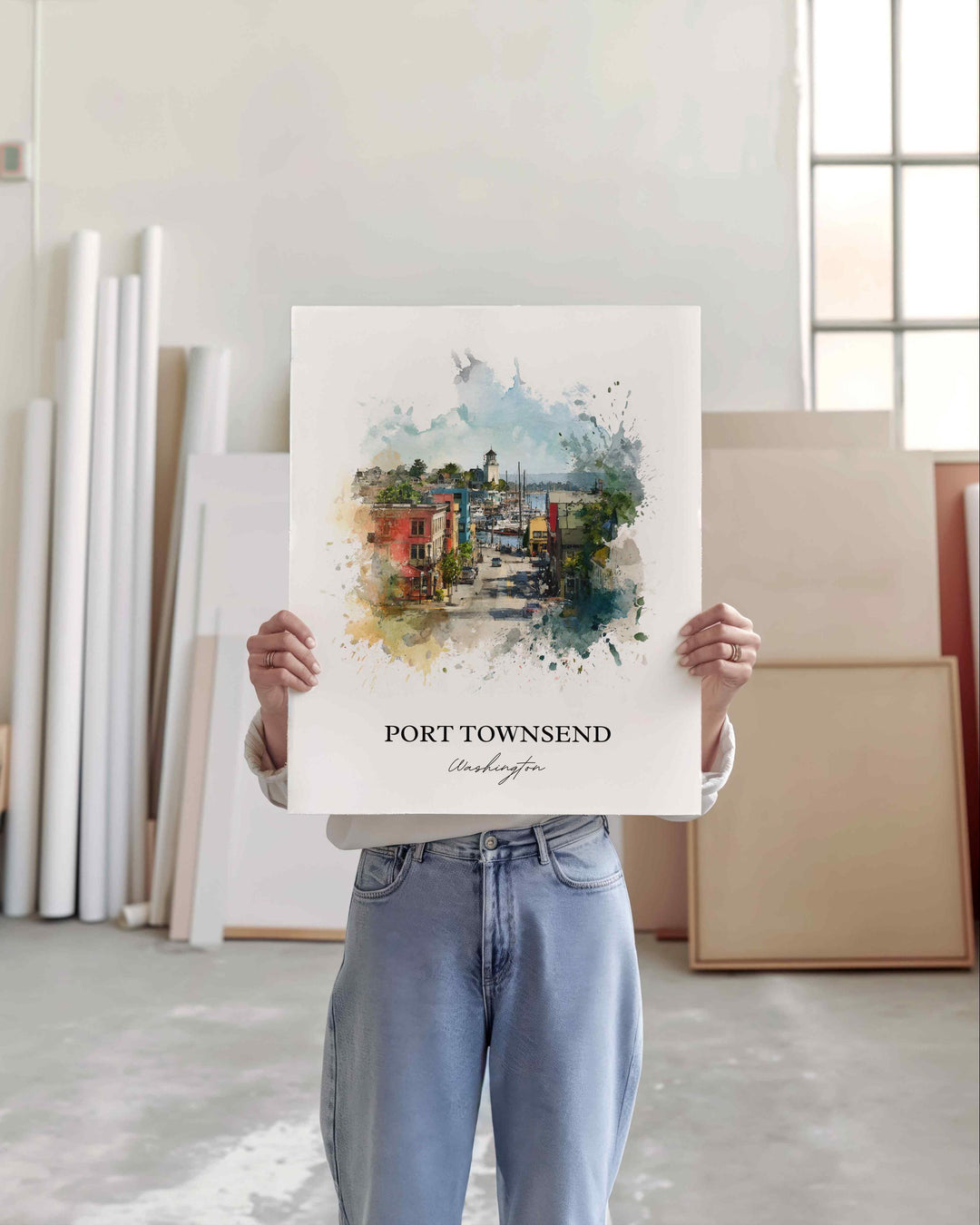 Port Townsend, Washington – Watercolor Art Print