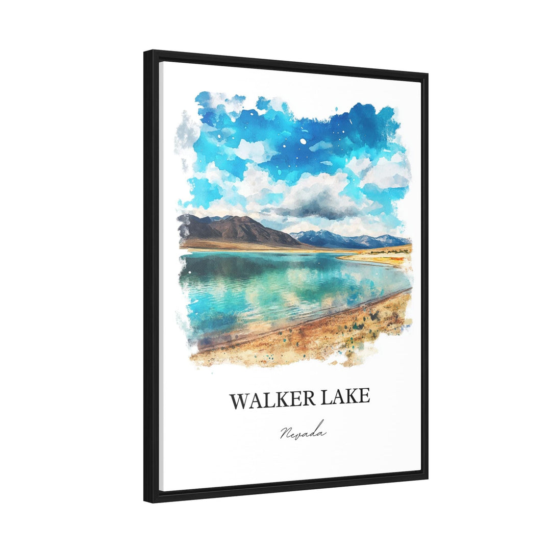 Walker Lake NV Wall Art, Mineral County Print, Reno NV Watercolor Art, Walker Lake Gift, Travel Print, Travel Poster, Housewarming Gift