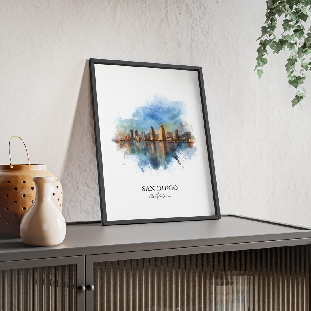 San Diego, California – Watercolor Art Print