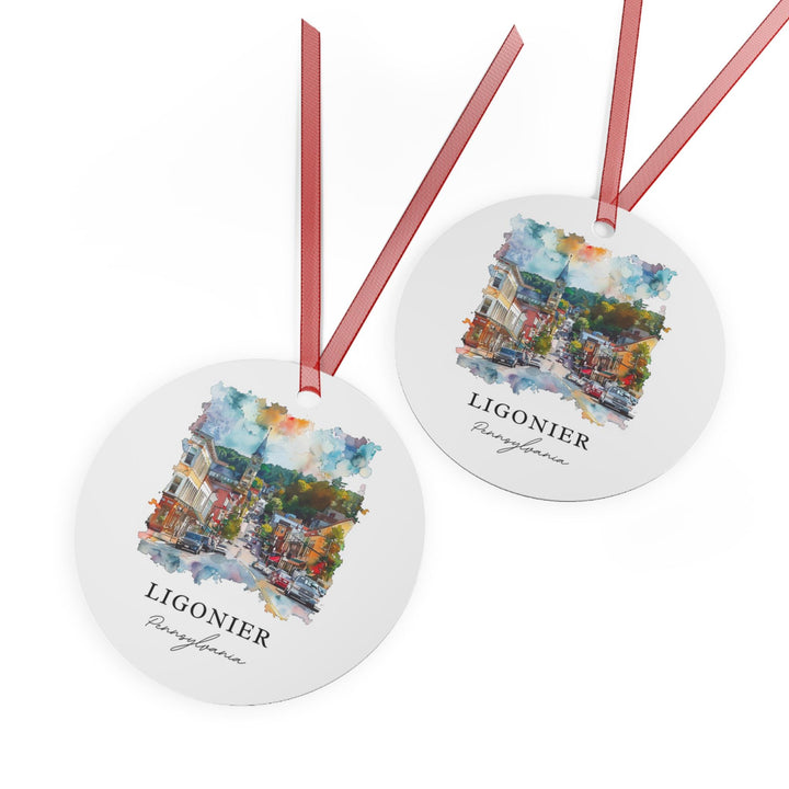 Ligonier PA Ornament: Unique Ligonier Souvenir, Ligonier Xmas Decor, and Authentic Ligonier Pennsylvania Gift