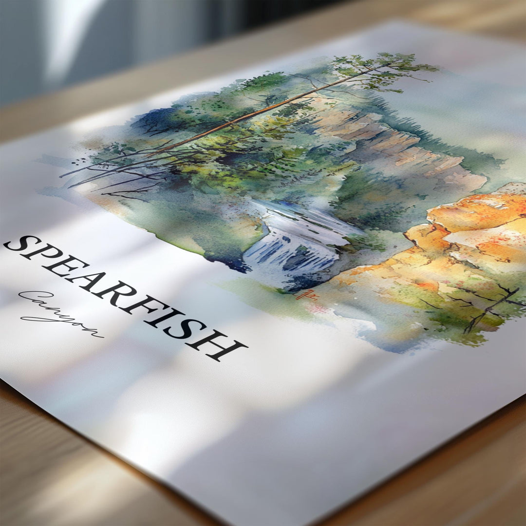 Spearfish Canyon Art, Lawrence County Print, South Dakota Artwork, Spearfish Canyon Gift, Travel Print, Travel Poster, Housewarming Gift