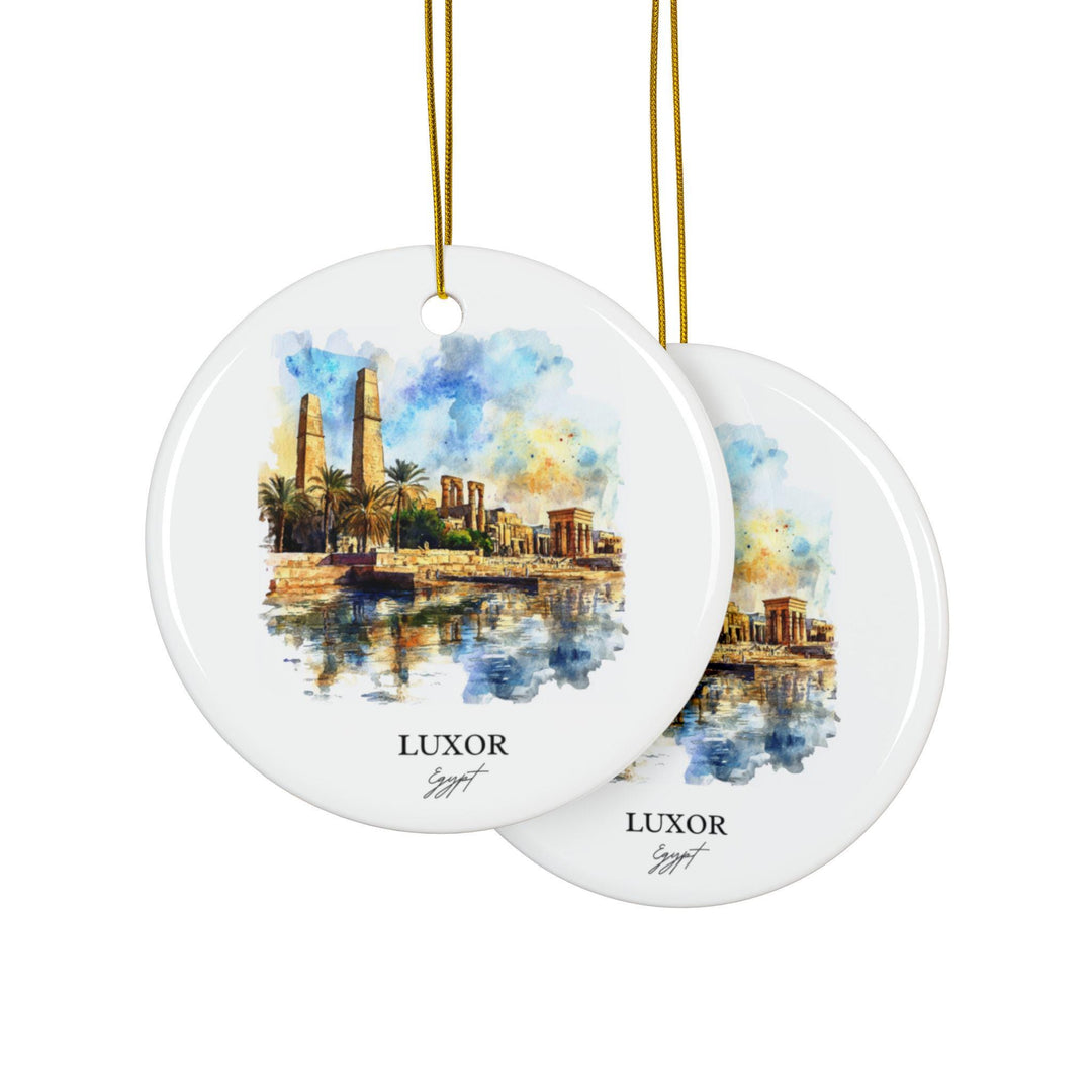 Luxor Egypt Ornament: Unique Luxor Egypt Souvenir, Egypt Xmas Decor, and Authentic Egypt Gift