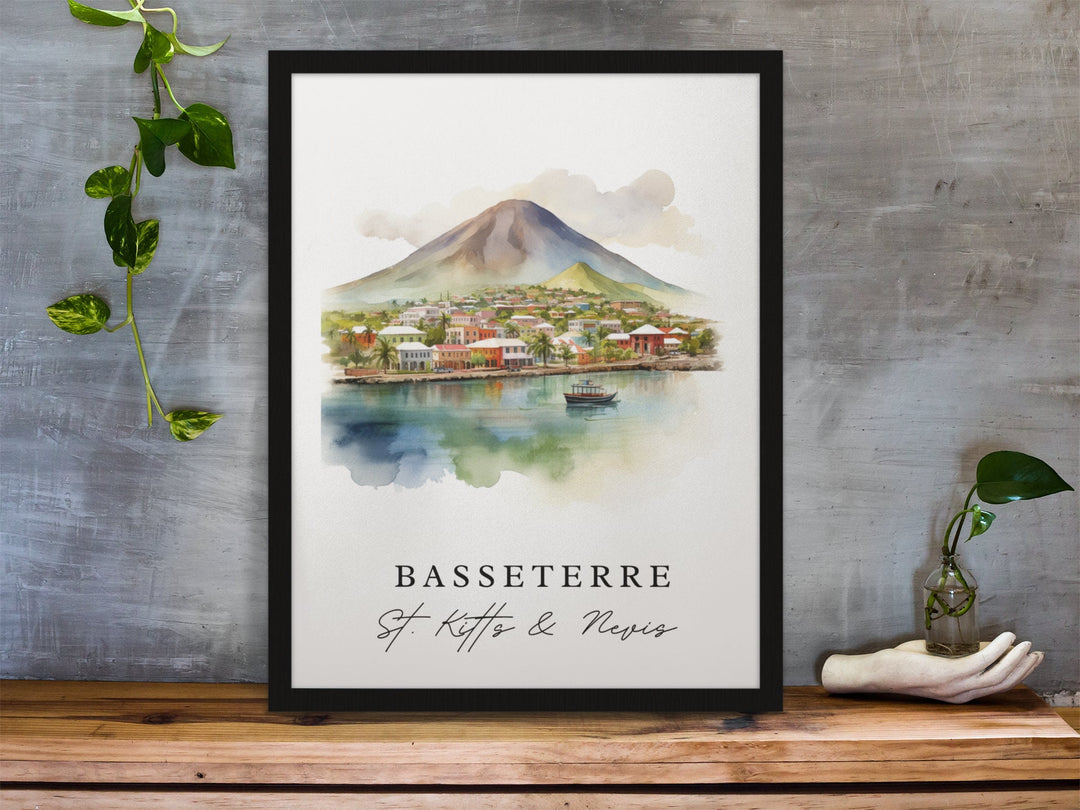 Basseterre Wall Art - Saint Kitts and Nevis Print