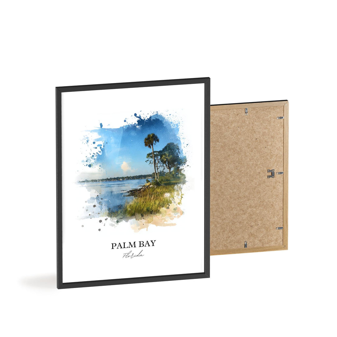 Palm Bay, Florida – Watercolor Art Print