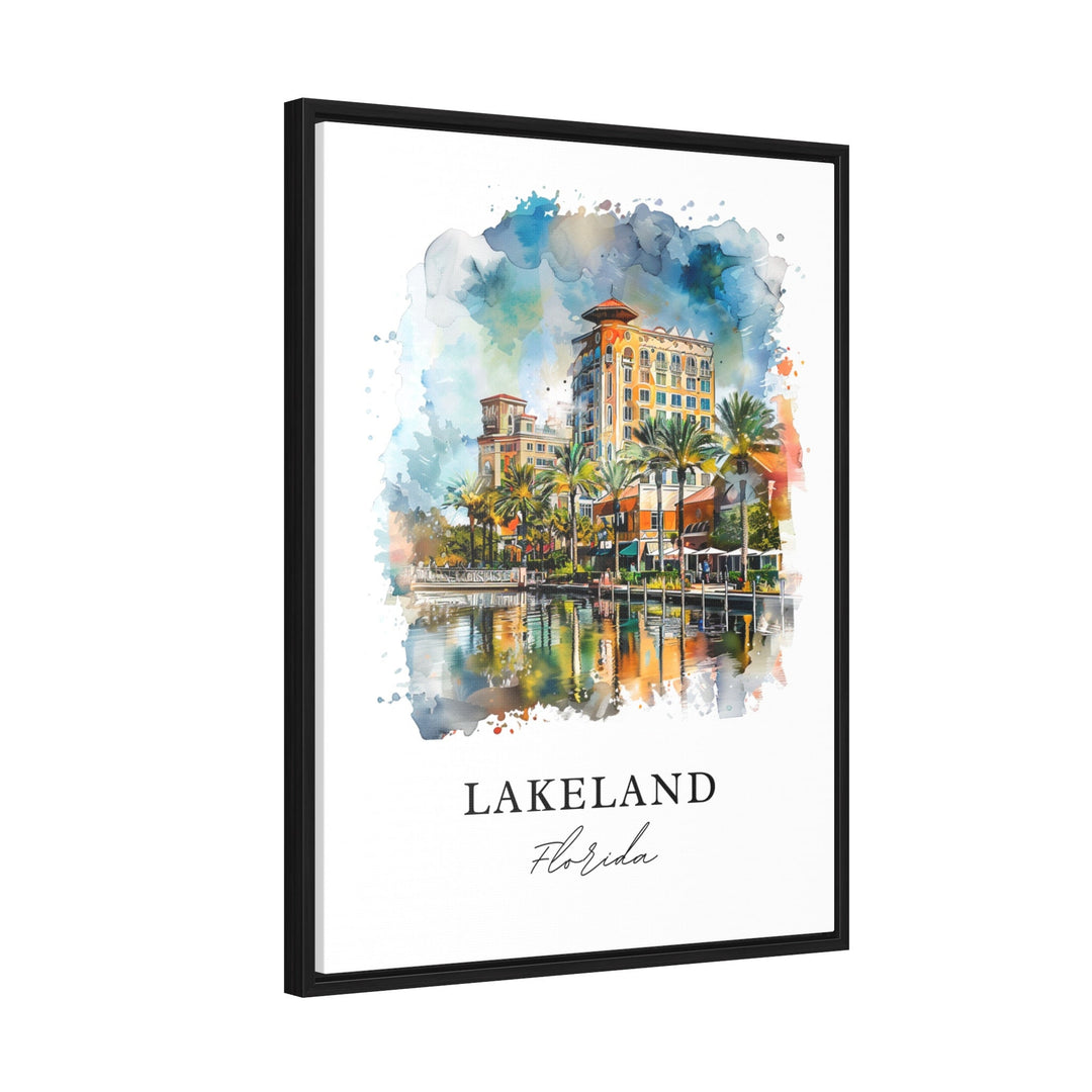 Lakeland FL Wall Art, Lakeland Print, Lakeland Florida Watercolor, Tampa Florida Gift,