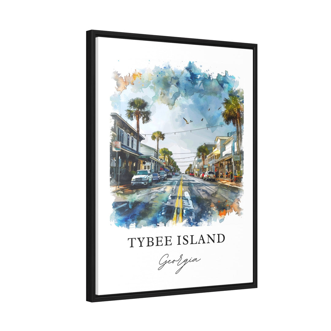 Tybee Island Wall Art, Tybee Island GA, Tybee Island Watercolor, Tybee Island Georgia Gift,