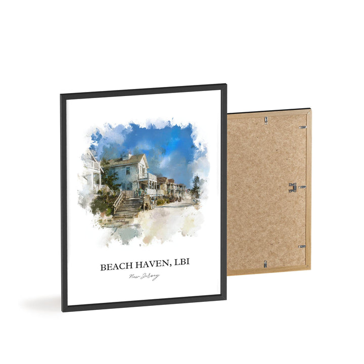 Beach Haven, New Jersey – Watercolor Art Print