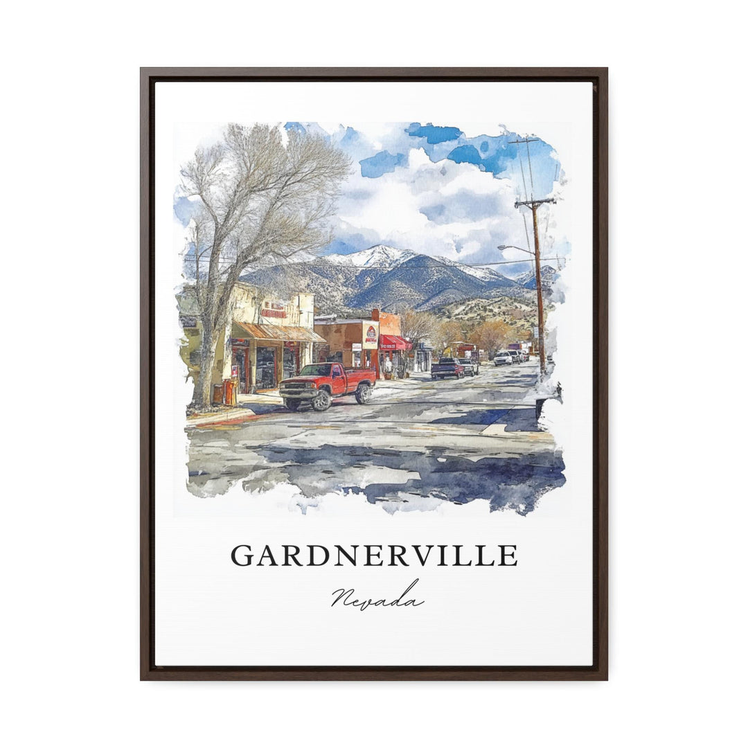 Gardnerville NV Wall Art, Gardnerville Print, Nevada Watercolor, Douglas County Nevada Gift, Travel Print, Travel Poster, Housewarming Gift