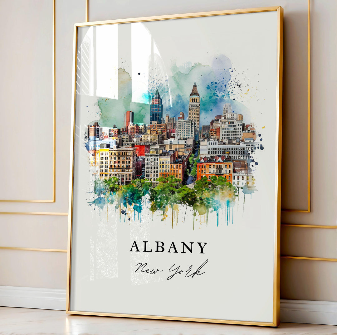 Albany Wall Art - New York Print