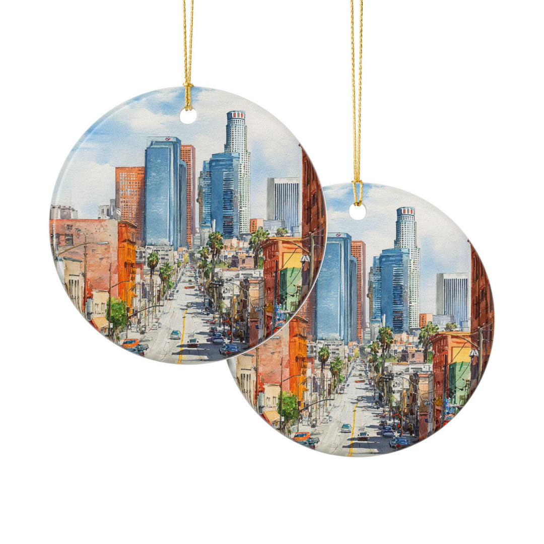 Los Angeles Ornament: Unique LA Souvenir, Los Angeles Xmas Decor, and Authentic Los Angeles CA Gift