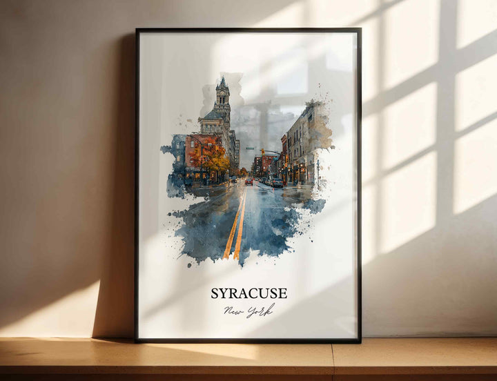 Syracuse, NY – Watercolor Art Print
