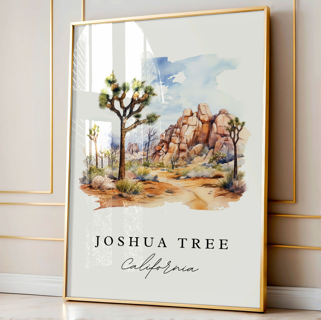 Joshua Tree CA wall art - California, Joshua Tree poster print, Joshua Tree Park gift, Birthday present, Custom Text, Perfect Gift