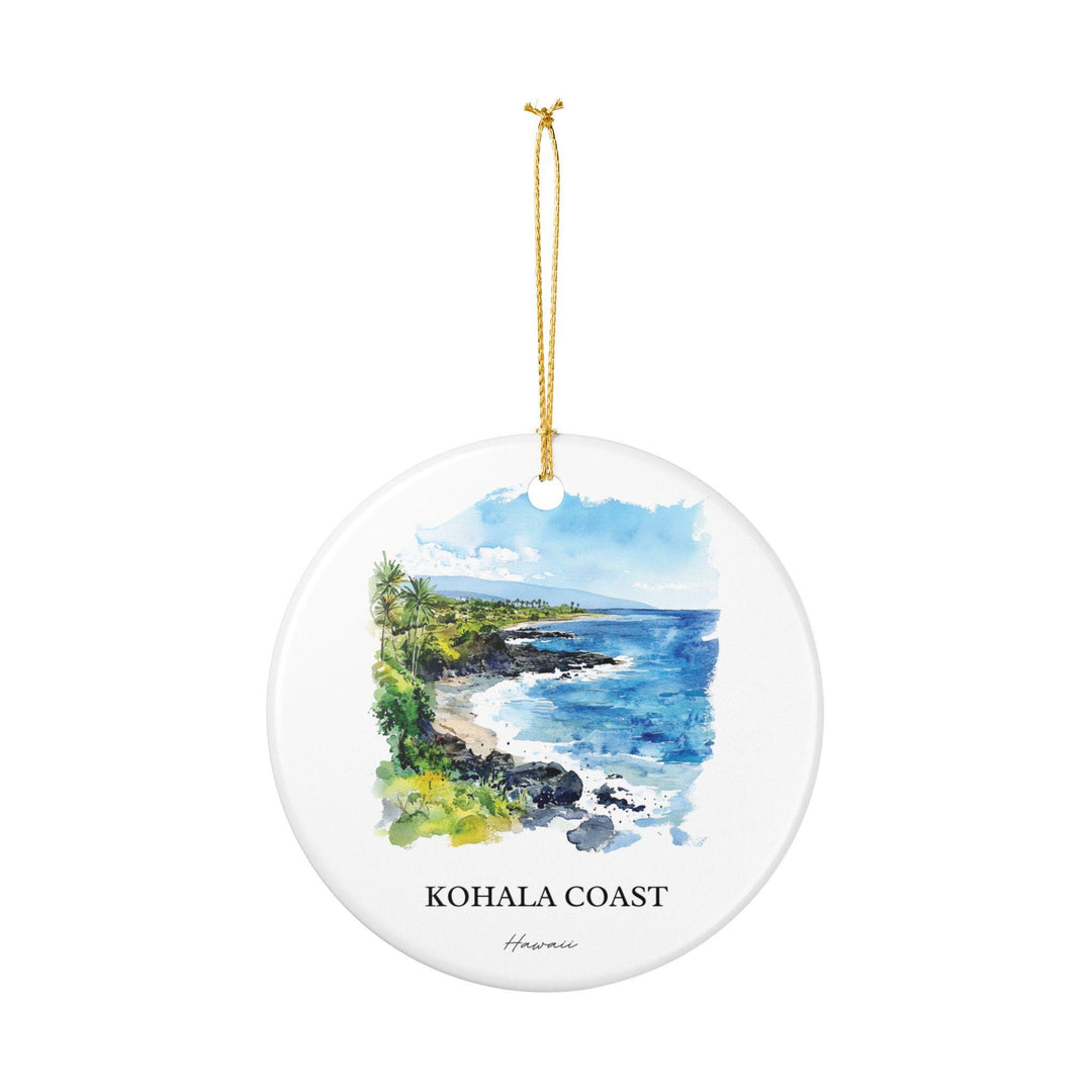 Kohala Coast Ornament: Unique Kohala Coast Souvenir, Hawaii Xmas Decor, and Authentic Big Island Hawaii Gift