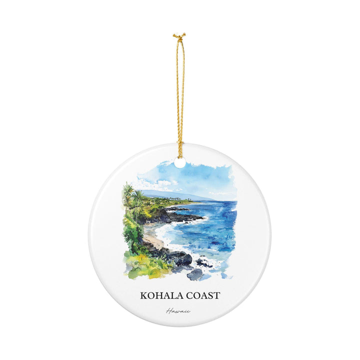 Kohala Coast Ornament: Unique Kohala Coast Souvenir, Hawaii Xmas Decor, and Authentic Big Island Hawaii Gift