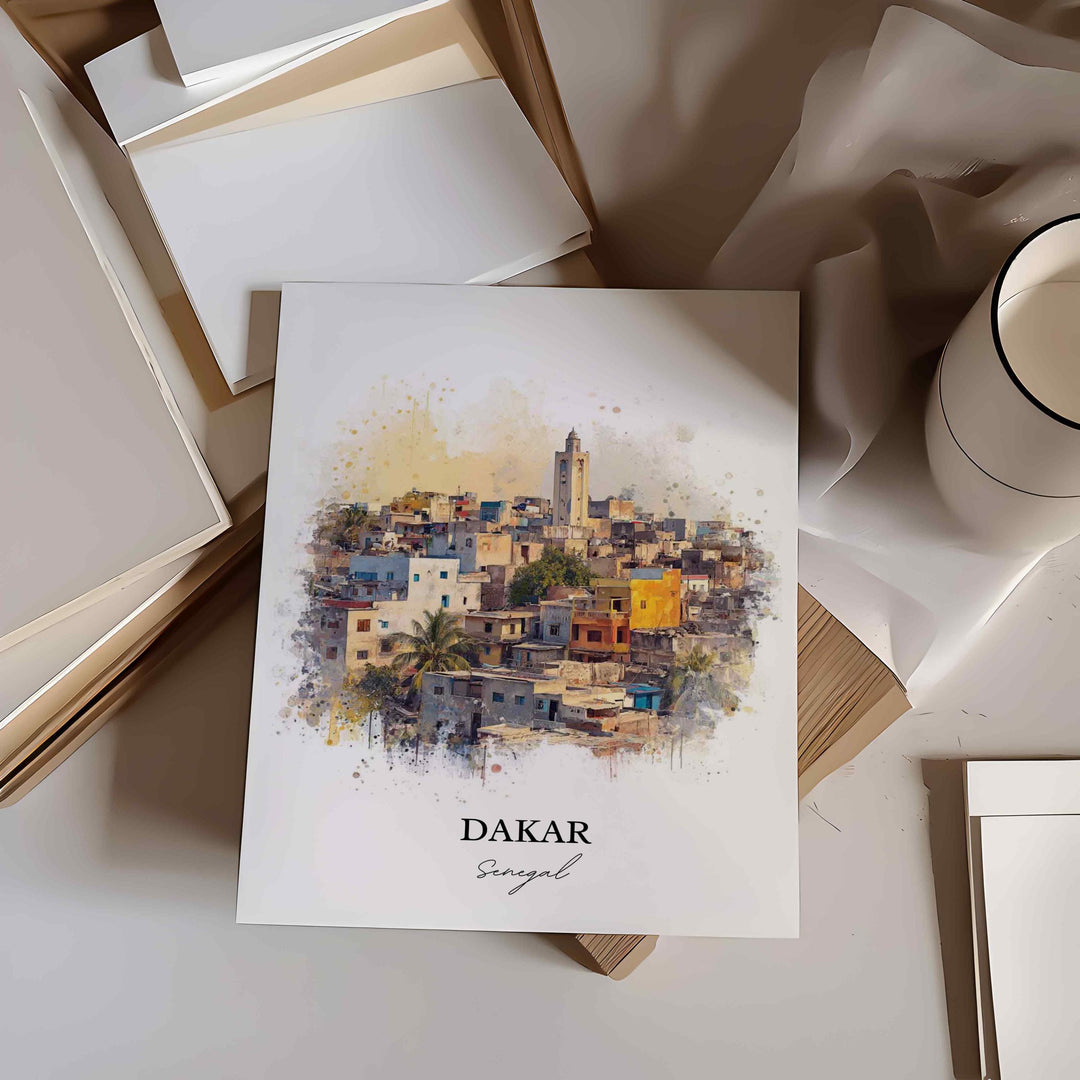 Dakar, Senegal – Watercolor Art Print
