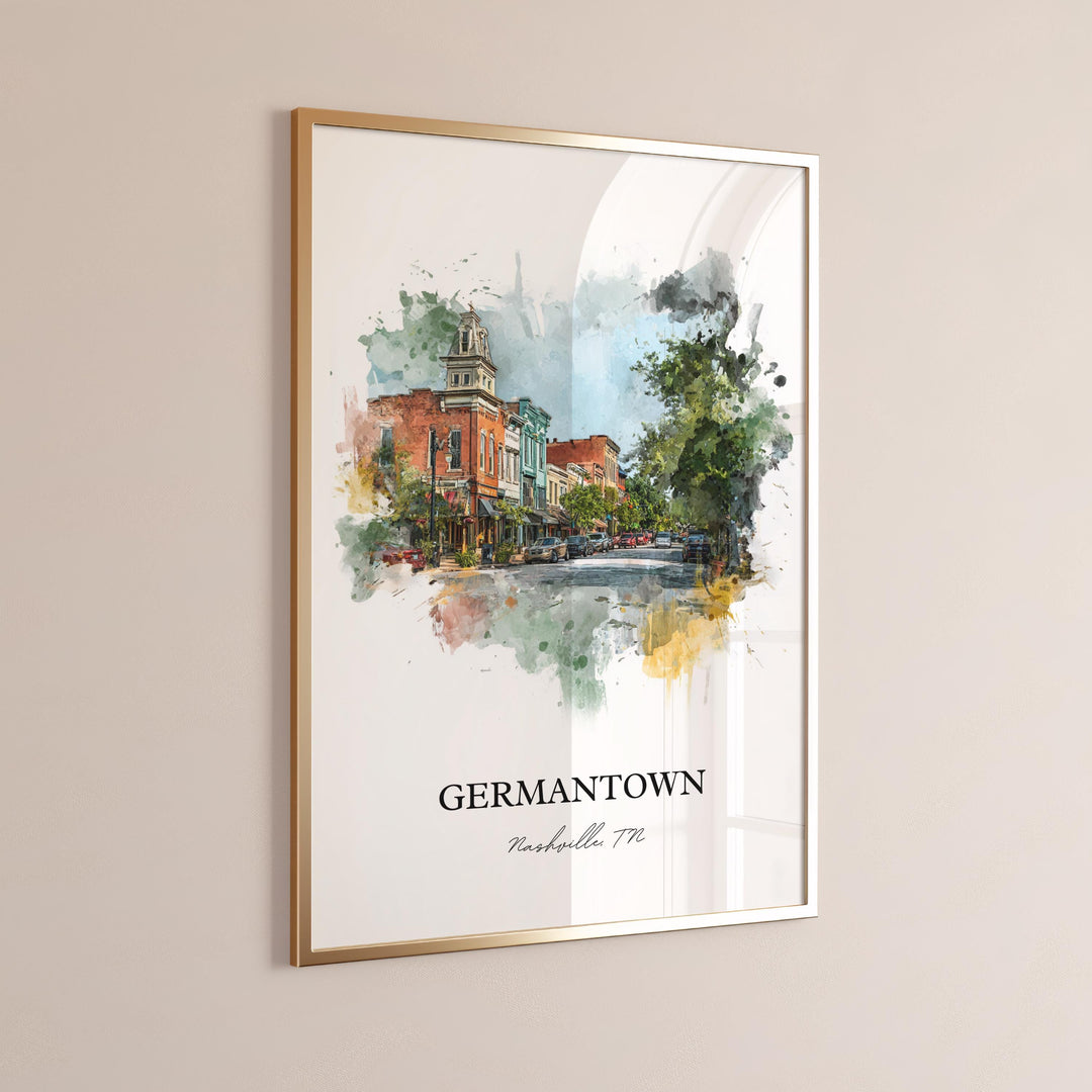 Germantown, Tennessee – Watercolor Art Print