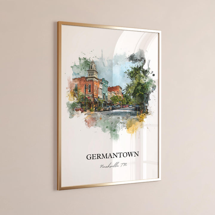 Germantown, Tennessee – Watercolor Art Print