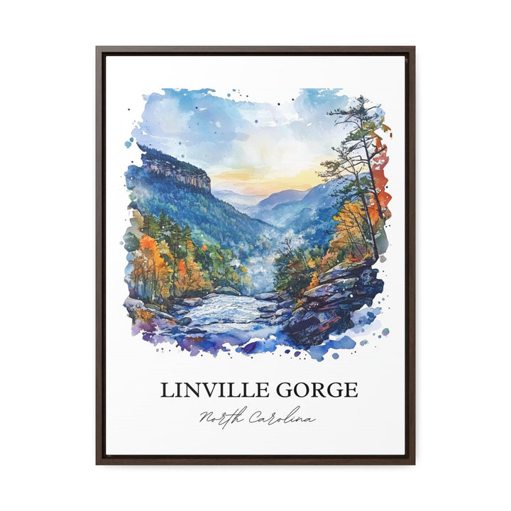 Linville Gorge, North Carolina, USA – Watercolor Art Print