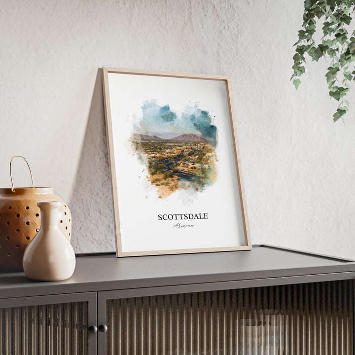 Scottsdale, Arizona – Watercolor Art Print