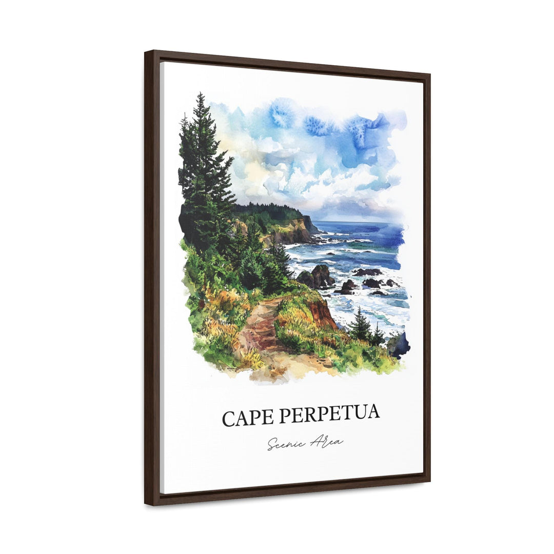 Cape Perpetua, USA – Watercolor Art Print