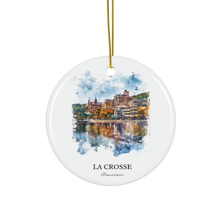 La Crosse Ornament: Unique La Crosse Wisconsin Souvenir, La Crosse Xmas Decor, and Authentic La Crosse WI Gift