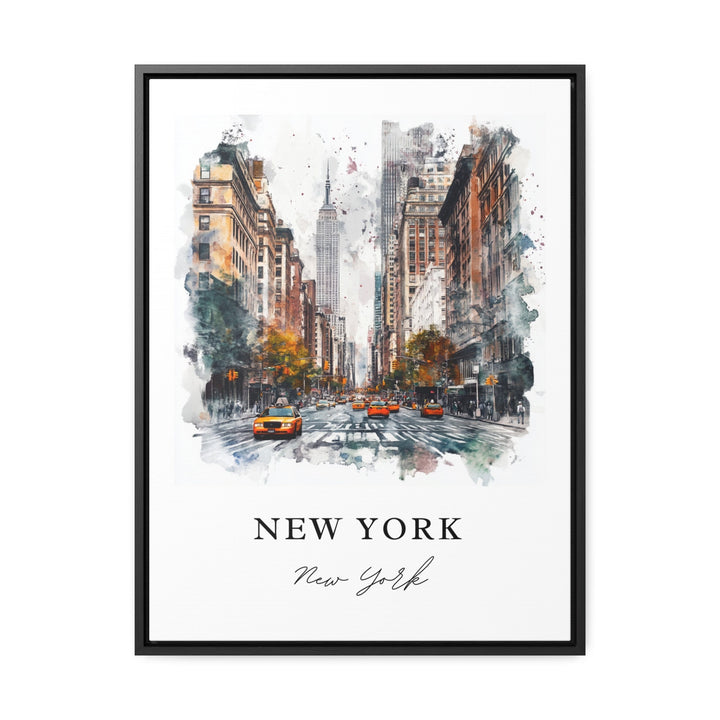 New York City Wall Art, NYC Print, Manhattan Watercolor Art, NYC Art Gift,