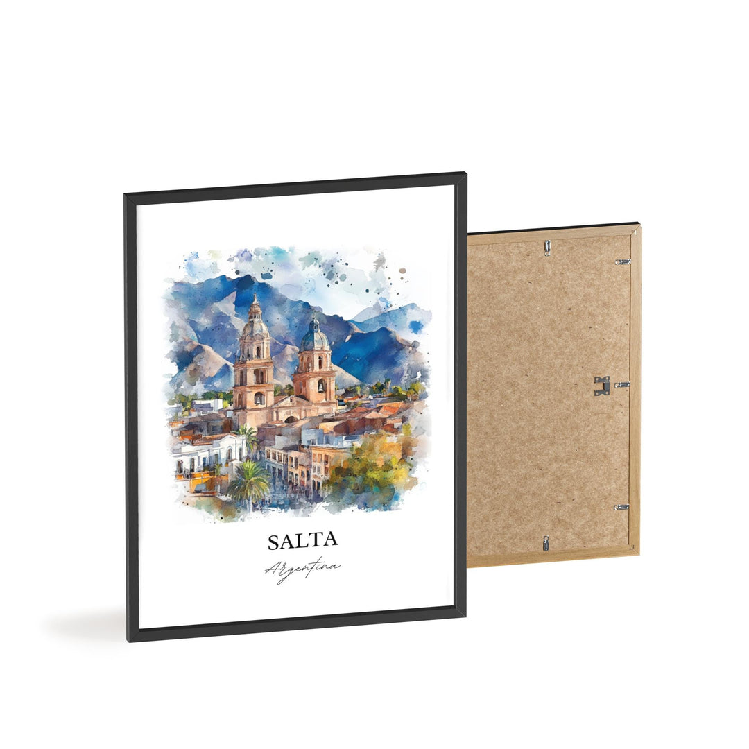 Salta Argentina Wall Art, Argentina Print, Argentina Watercolor Art, Salta Argentina Gift, Travel Print, Travel Poster, Housewarming Gift